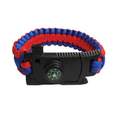 Bracelet paracorde Bracelet multifonction Boutique Survivalisme | La boutique de survie Red Blue 