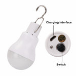Lampe rechargeable via energie solaire 15 W (ampoule) Lampe de survie Boutique Survivalisme | La boutique de survie 