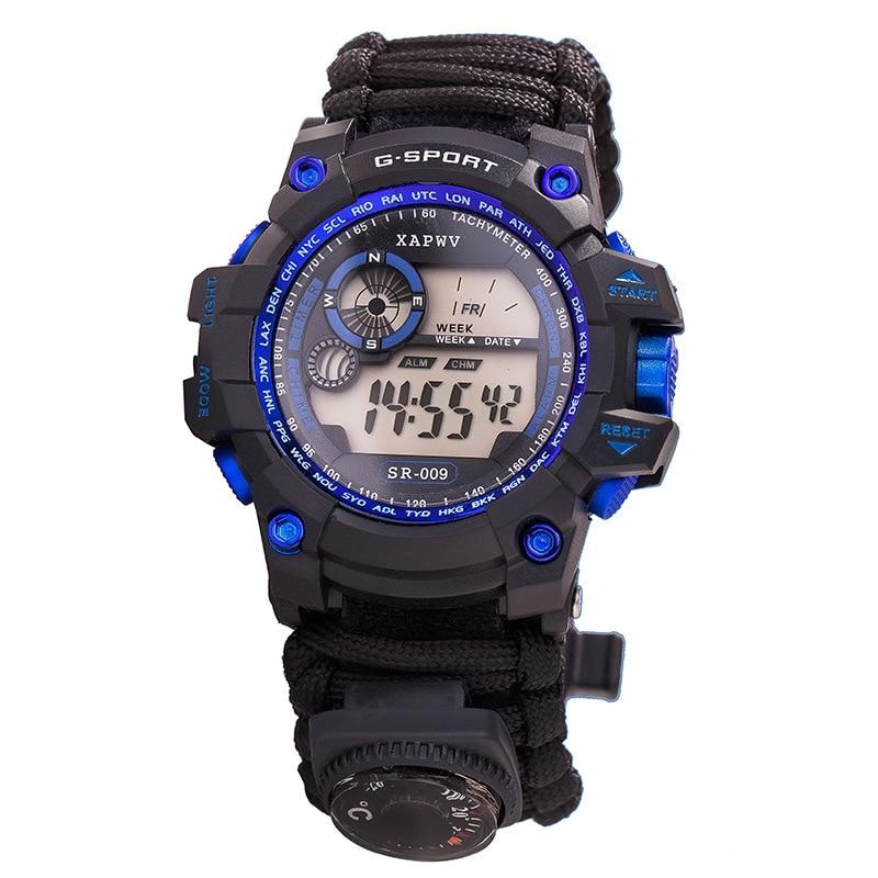 Skmei Montre de sport numérique solaire pour homme, étanche à 50 m