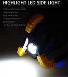 Projecteur Portatif rechargeable à Led 20 W avec lumière latérale Lampe de survie Boutique Survivalisme | La boutique de survie 